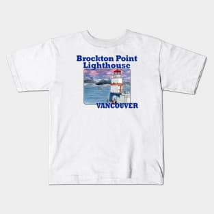 Brockton Point Lighthouse, Vancouver Kids T-Shirt